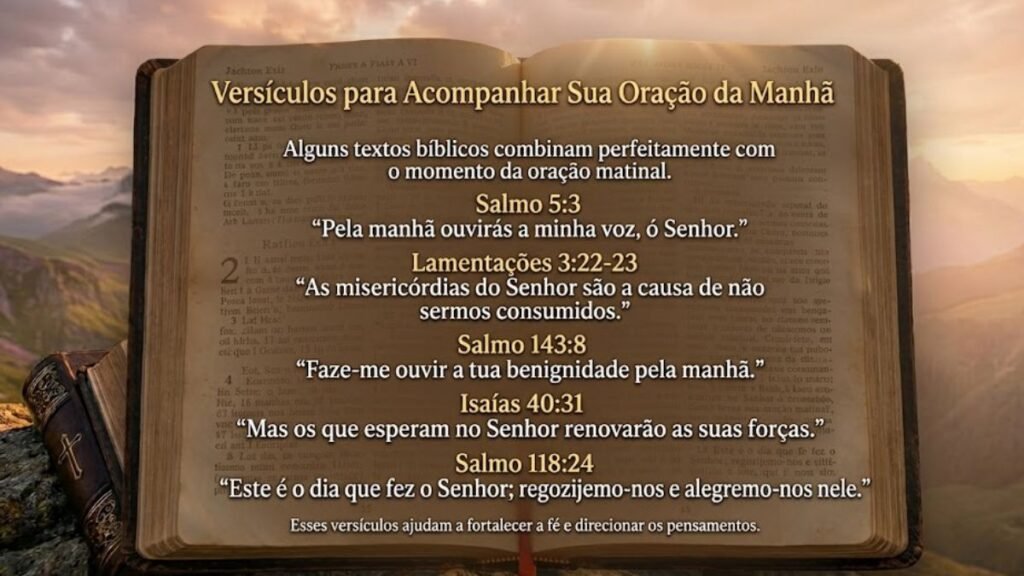 Versículos para Acompanhar Sua Oração da Manhã